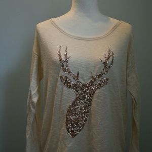 Bethany Mota off white sweater