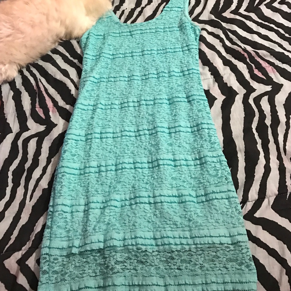 Forever 21 blue lace dress
