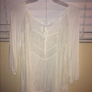 NWOT: Beautiful lace shirt