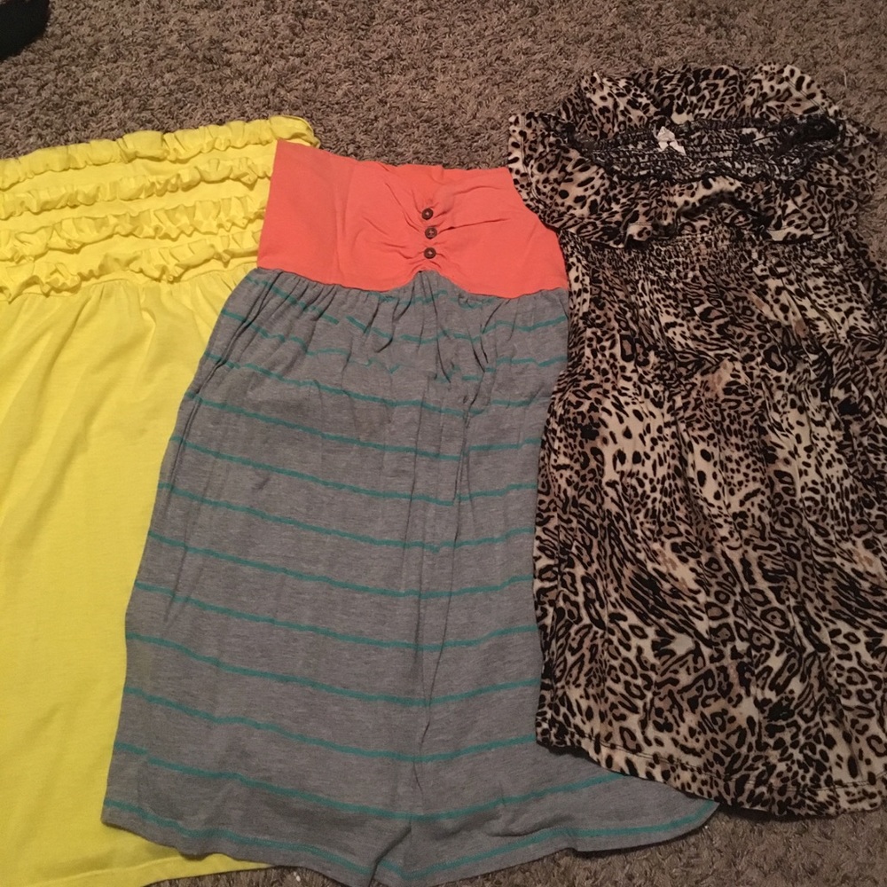 3 strapless summer dress