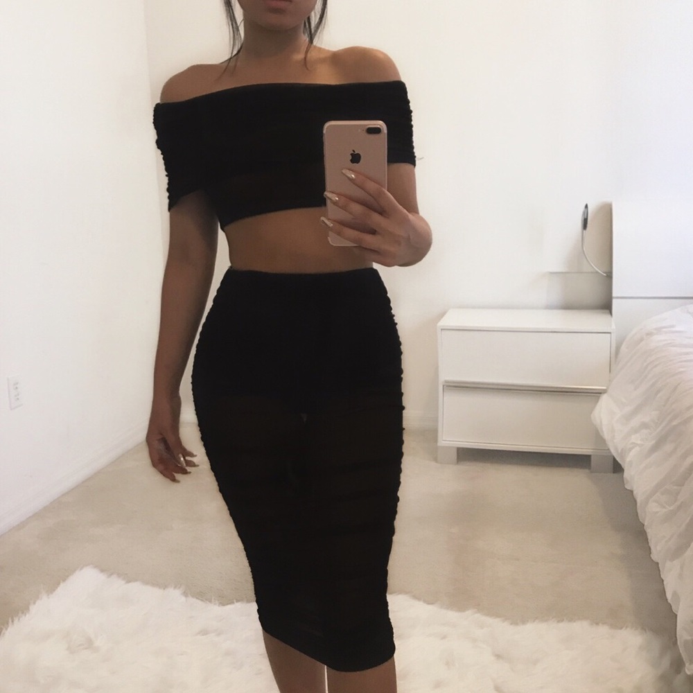 Susie Black Lace Set