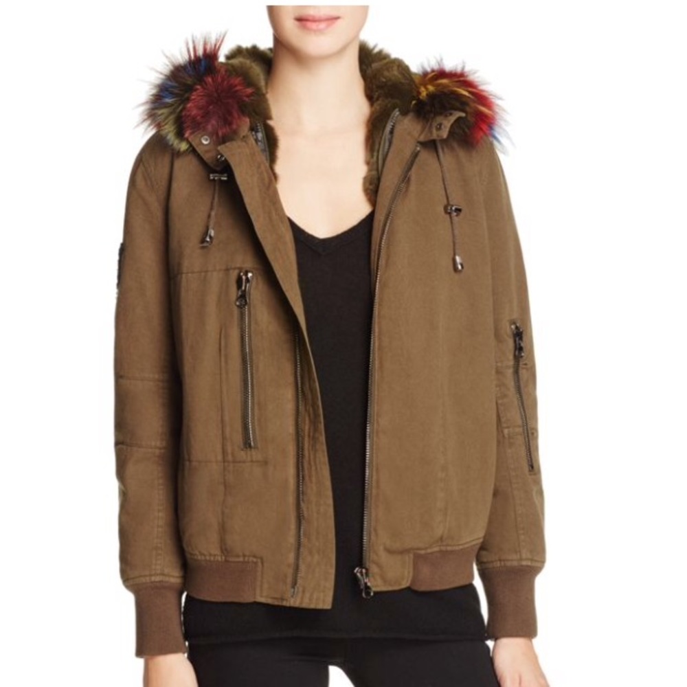 J.military Jocelyn fur lined Bomber.