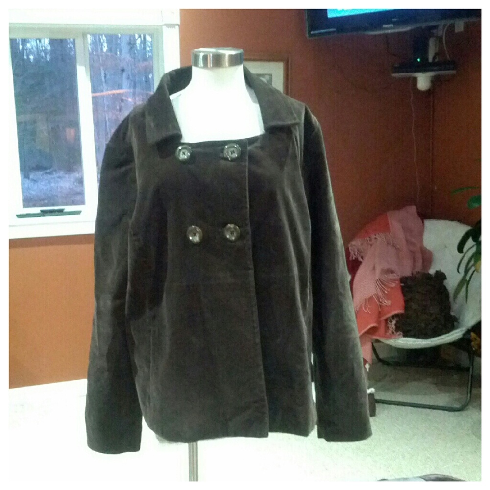 Old Navy brown velvety jacket