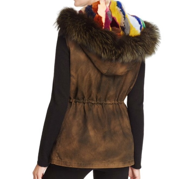 J.military by Jocelyn fur lined hooded vest - Picture 2 of 14