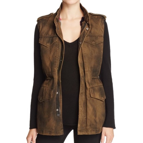 J.military by Jocelyn fur lined hooded vest - Picture 3 of 14