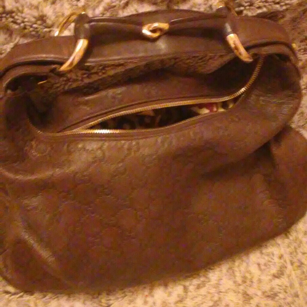 Gucci horsebit hobo handbag guccissima authentic