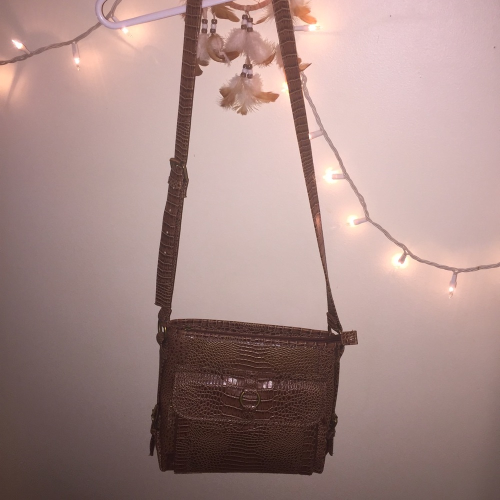 Faux Snake Skin Body Bag