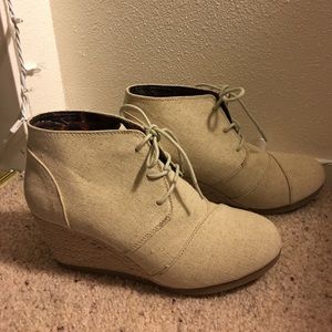 New wedge booties!
