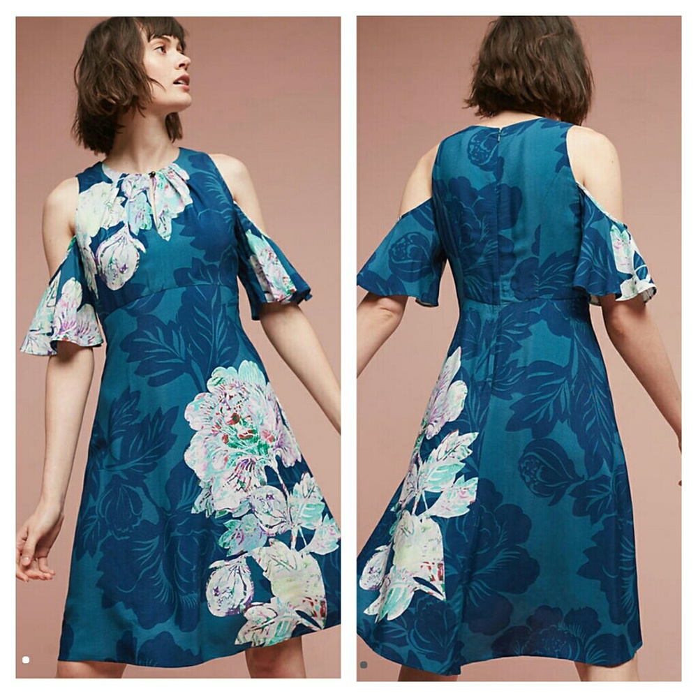 Anthropologie Elia Open-Shoulder Dress - Picture 1 of 4