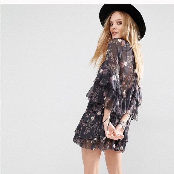 Free People Sunsetter Floral Print Minidress - Picture 2 of 6