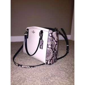 COACH pebble leather cross body