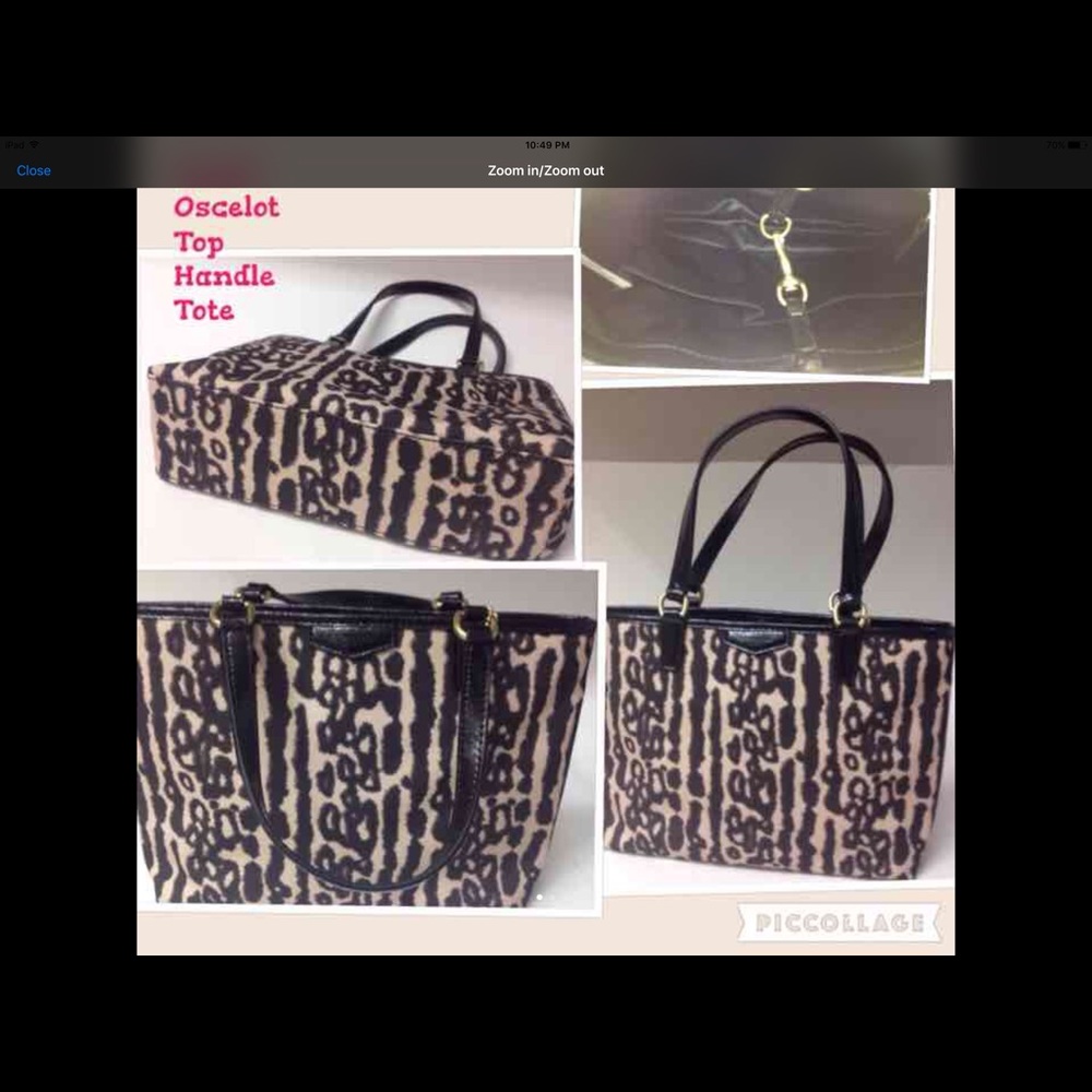 NWT Coach sm oselot tote
