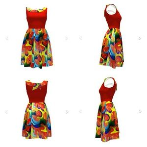 Dresses are handmade original art