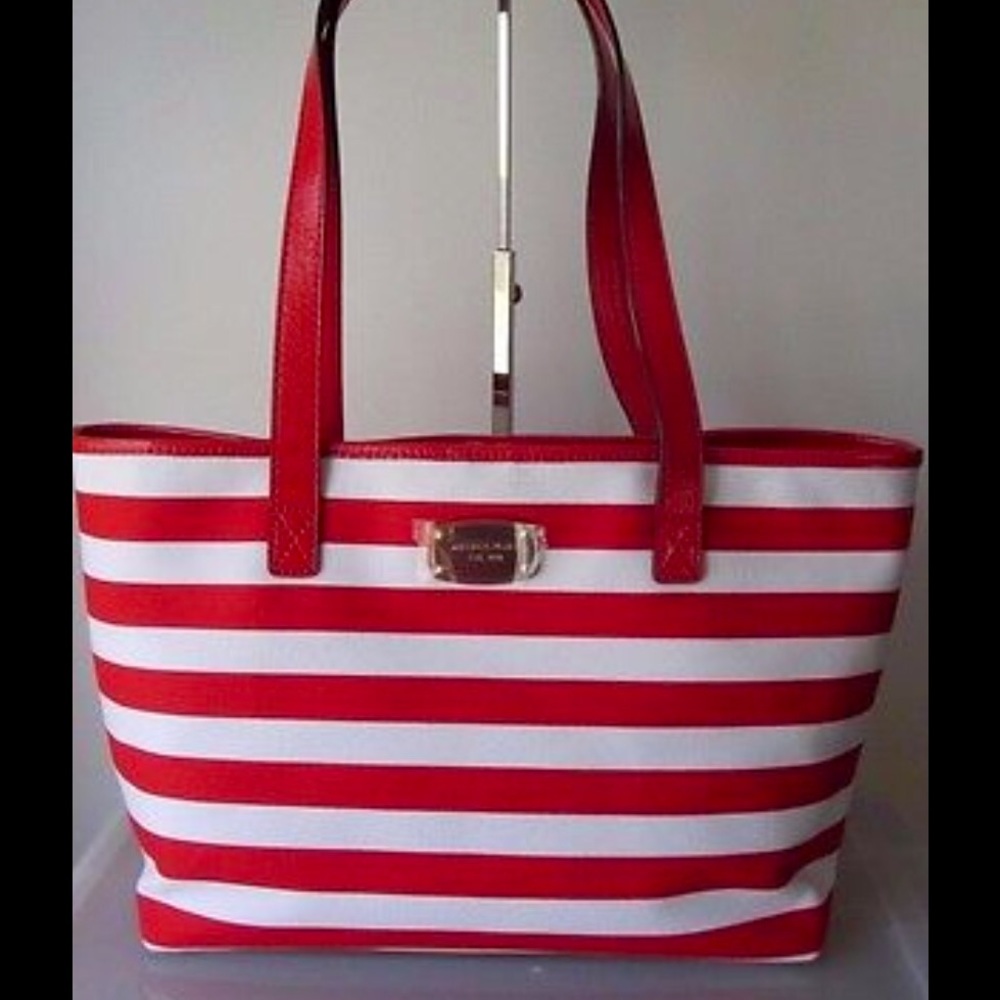 NWT Michael Kors Striped Tote