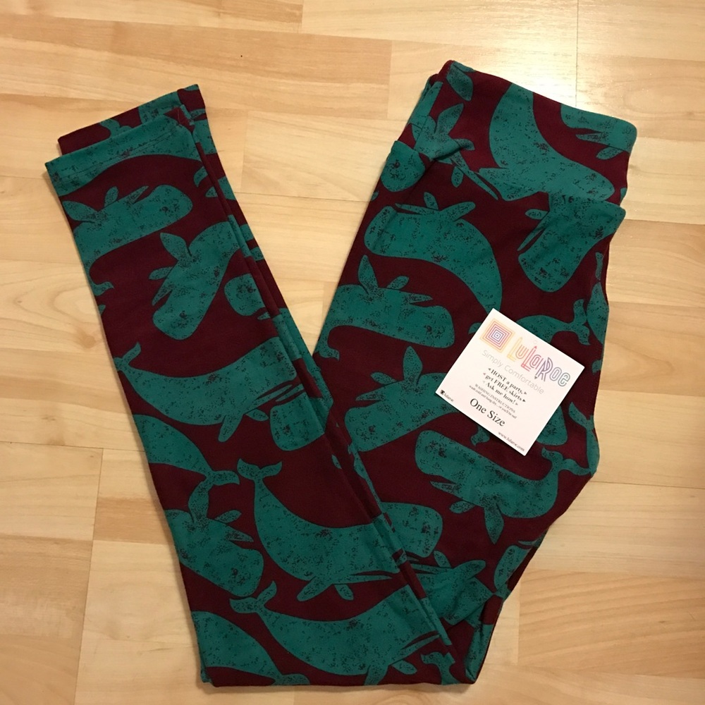 NWT OS LuLaRoe Whale Leggings