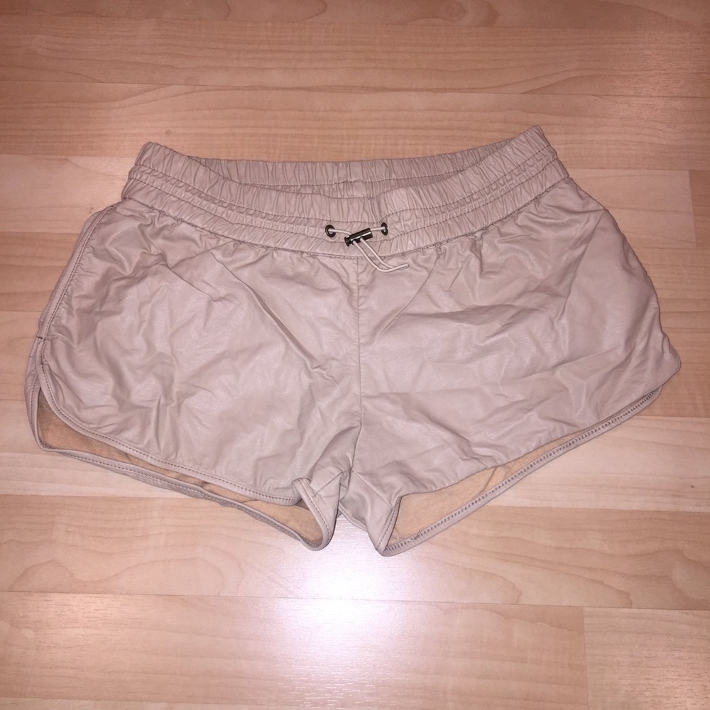 Faux Leather Shorts