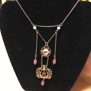 Long jewelmint necklace
