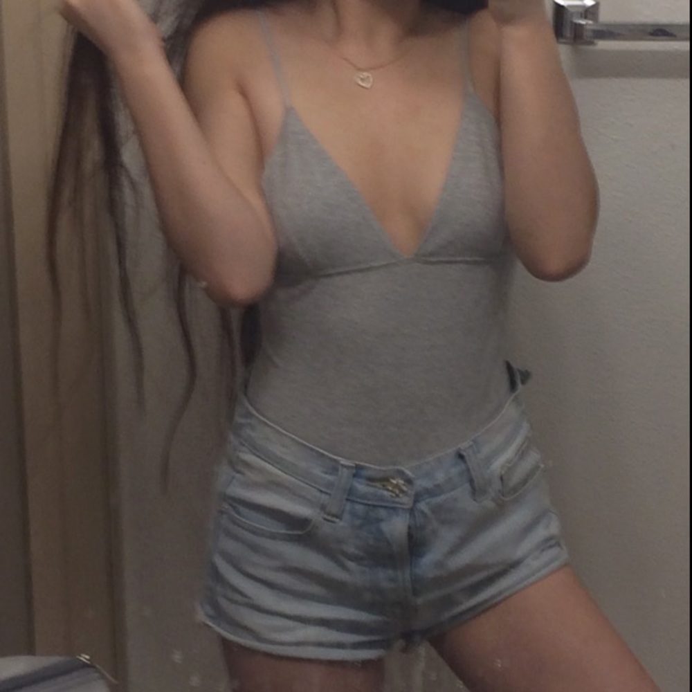 NEW Pacsun L.A. Hearts Gray Bodysuit