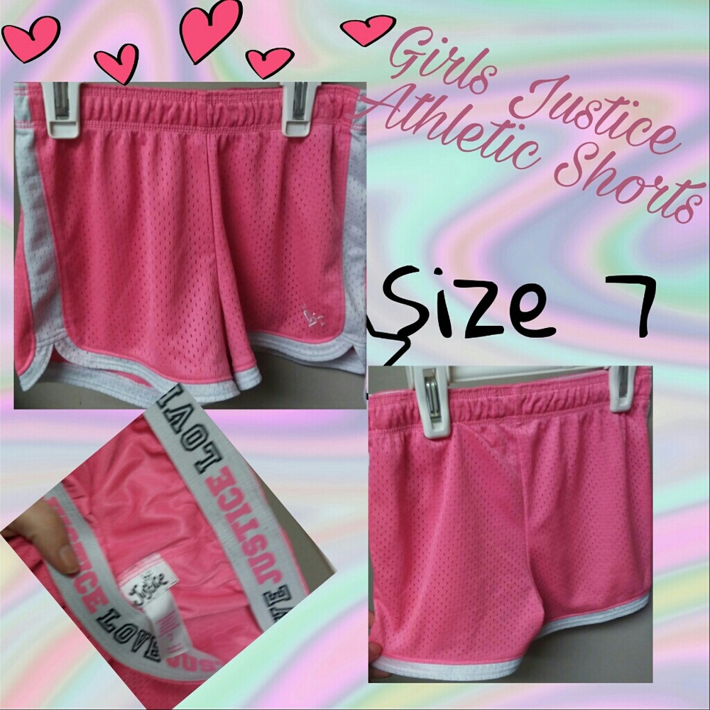 Girls Justice Athletic Style Shorts Size 7