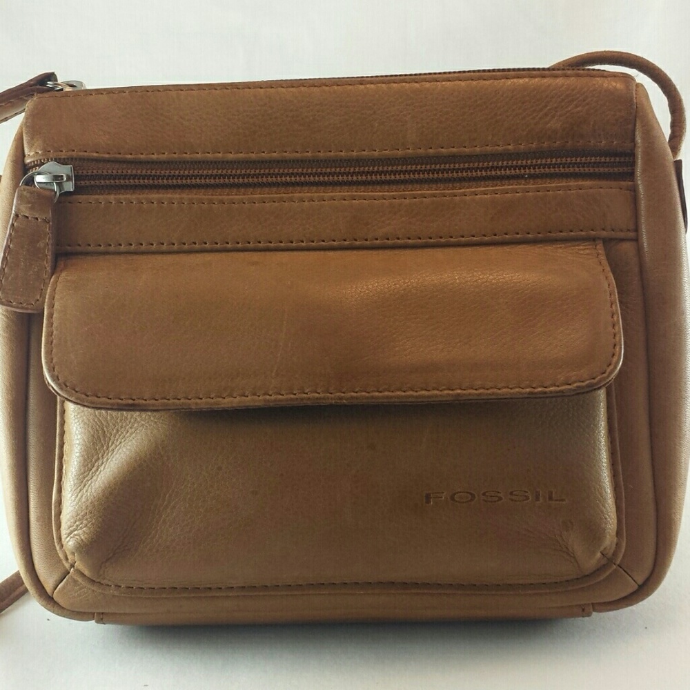 Tan FOSSIL Cross-body Purse