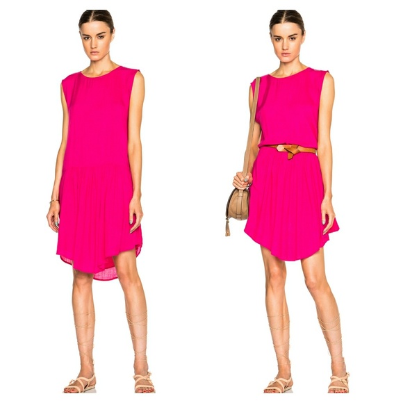 IRO Dresses & Skirts - IRO Fuchsia Drop Waist Dress