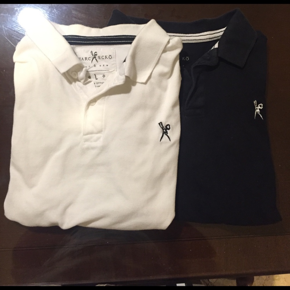 Marc Ecko  Black and White Polos