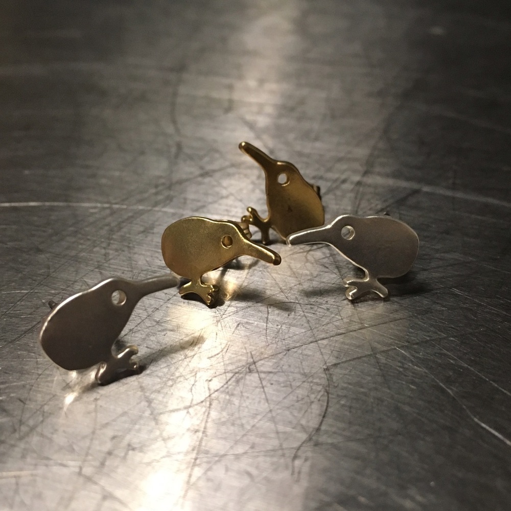 Kiwi Bird Ear Studs