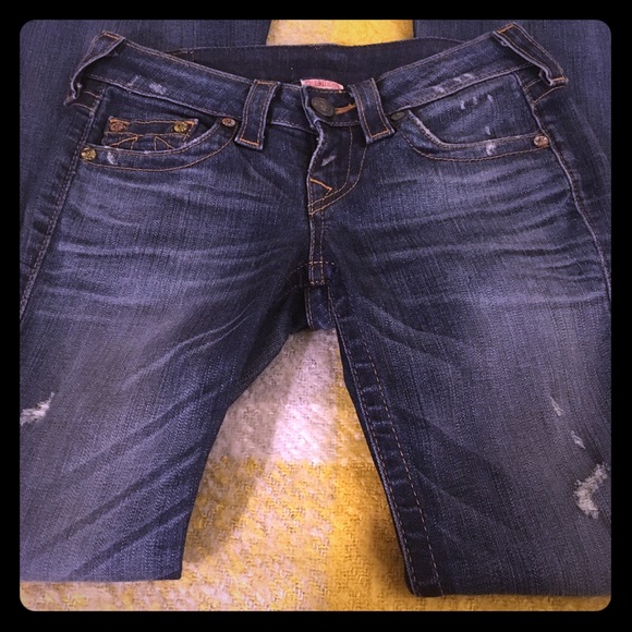 True Religion flare wide bottom jeans! 👖 - Picture 4 of 5