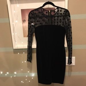 🆕 Juicy Couture Sheer Polka Dot Velour Dress