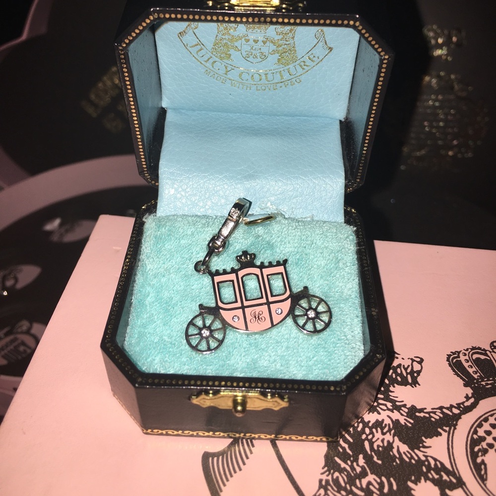 Juicy Couture Silver Flat Carriage Charm