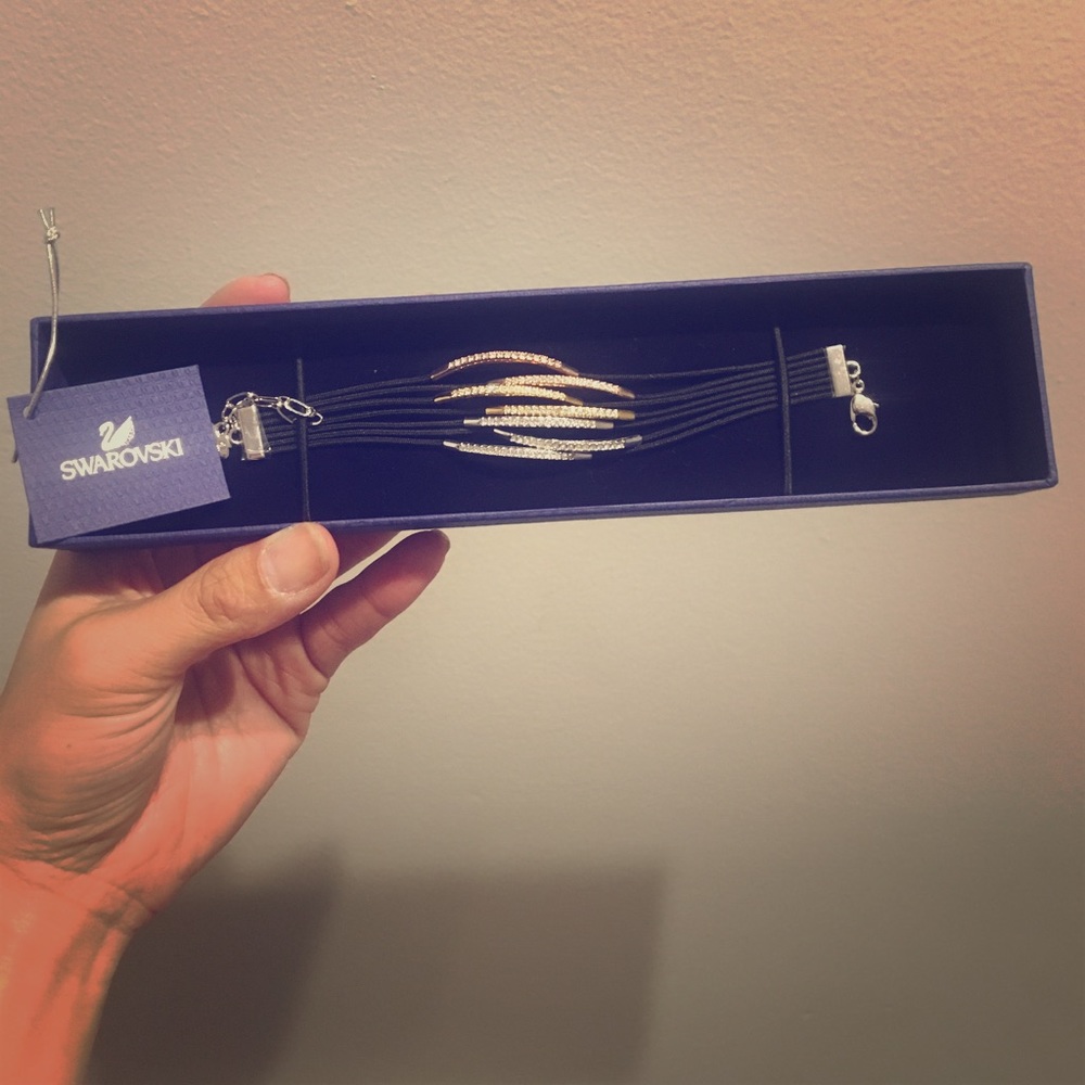 NWT Swarovski tri-tone bracelet