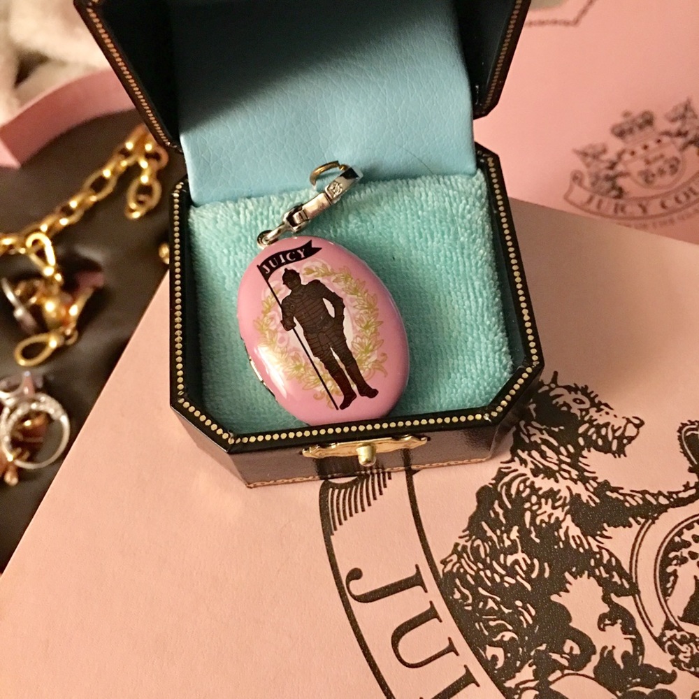 Silver Tone Knight Locket Charm (Fairytale)