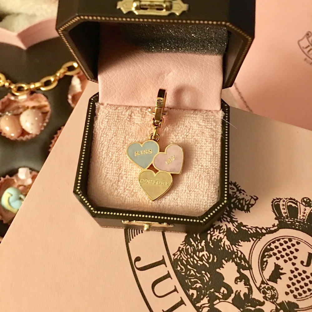 Juicy Couture 3 Heart Valentine Charm