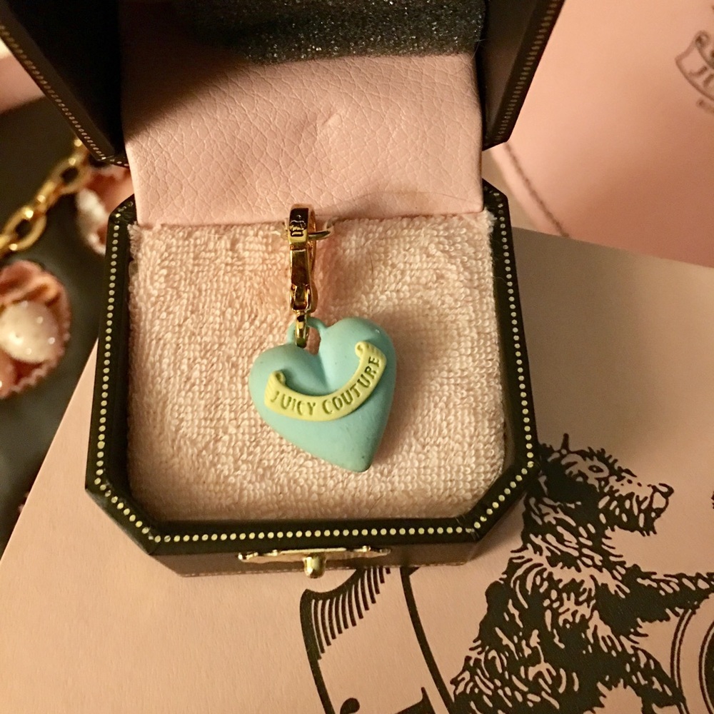 Juicy Couture Blue Heart Charm (Sweet Shoppe)