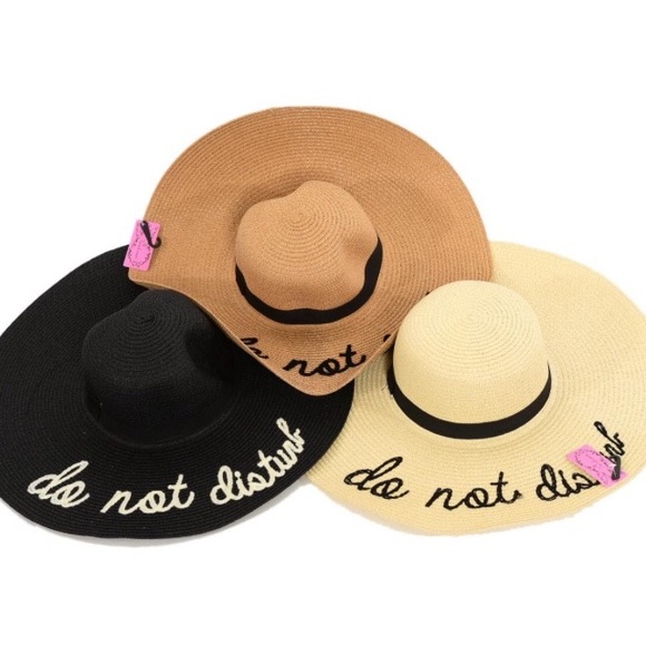 🎉CLEARANCE🎉 "Do Not Disturb" Floppy Beach Hats - Picture 4 of 4