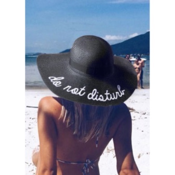 🎉CLEARANCE🎉 "Do Not Disturb" Floppy Beach Hats - Picture 2 of 4