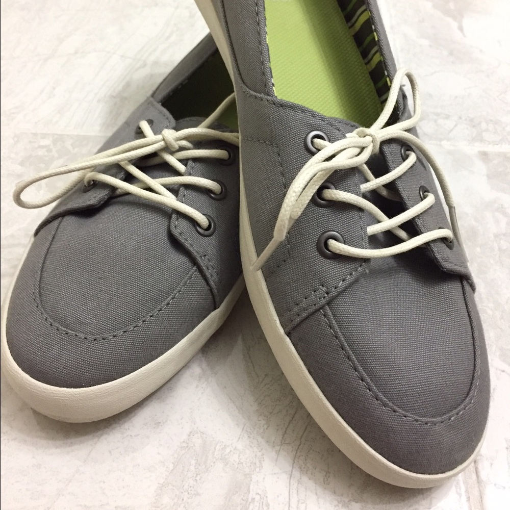 VANS light grey palisades slip-on espadrilles