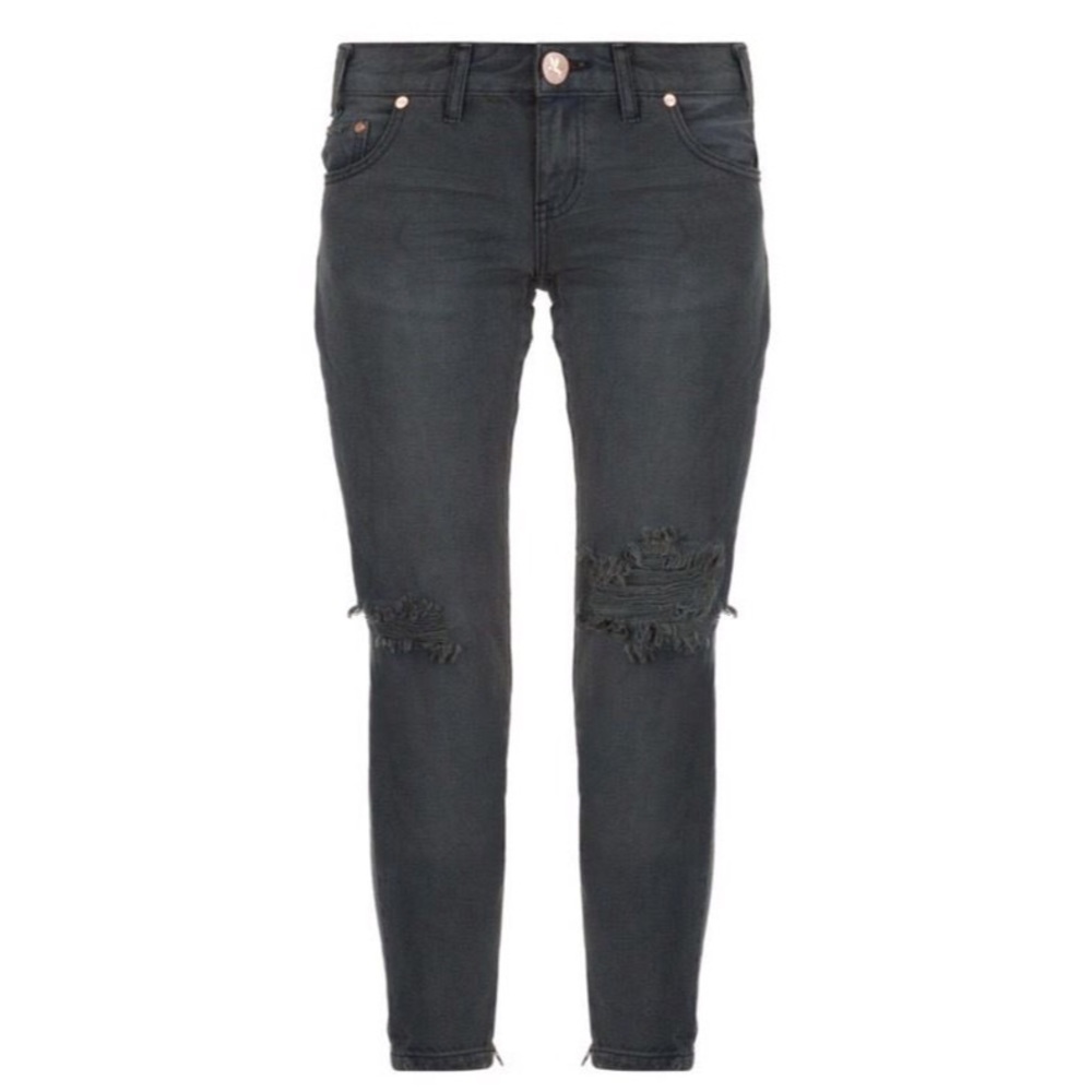 Freebirds distressed black jeans