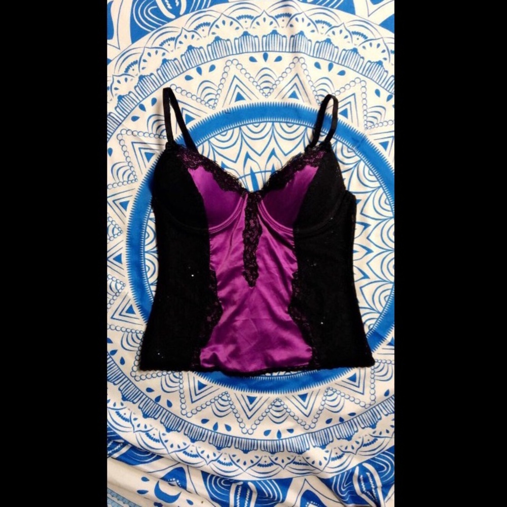 Sexy Purple Lingerie Top