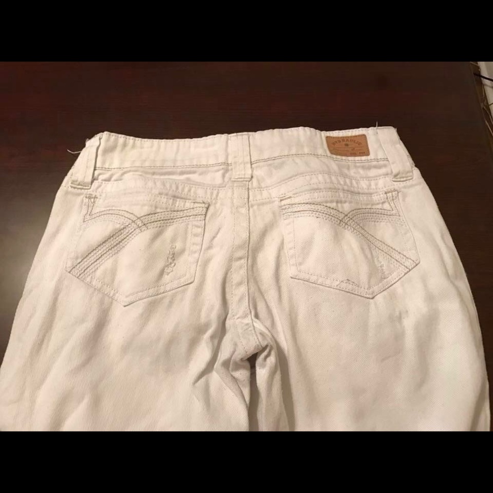 Hydraulic white jeans