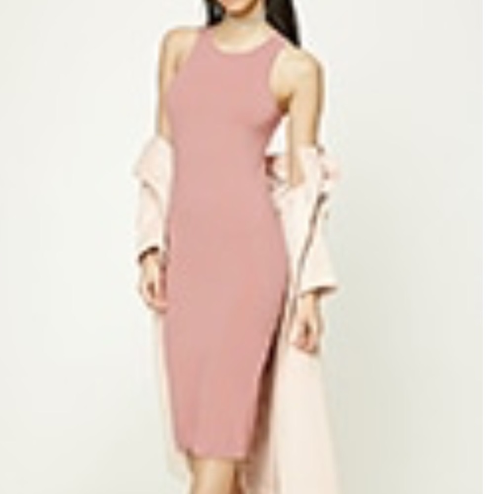 Size small pink bodycon dress rose NWT