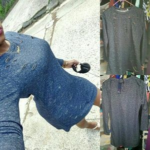 Sweater dresss...with ripples.