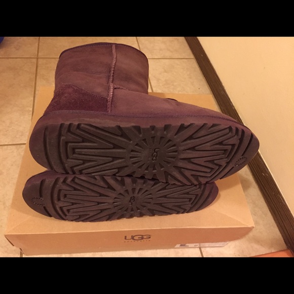 UGG Classic Short Bottes Aubergine