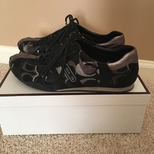Black Coach sneakers