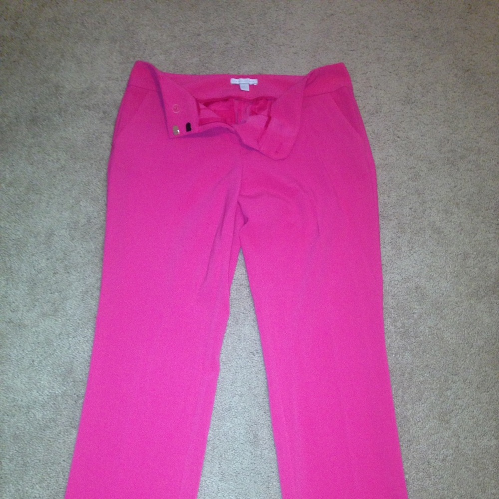 New York and Co Hot Pink Dress Pants size 4