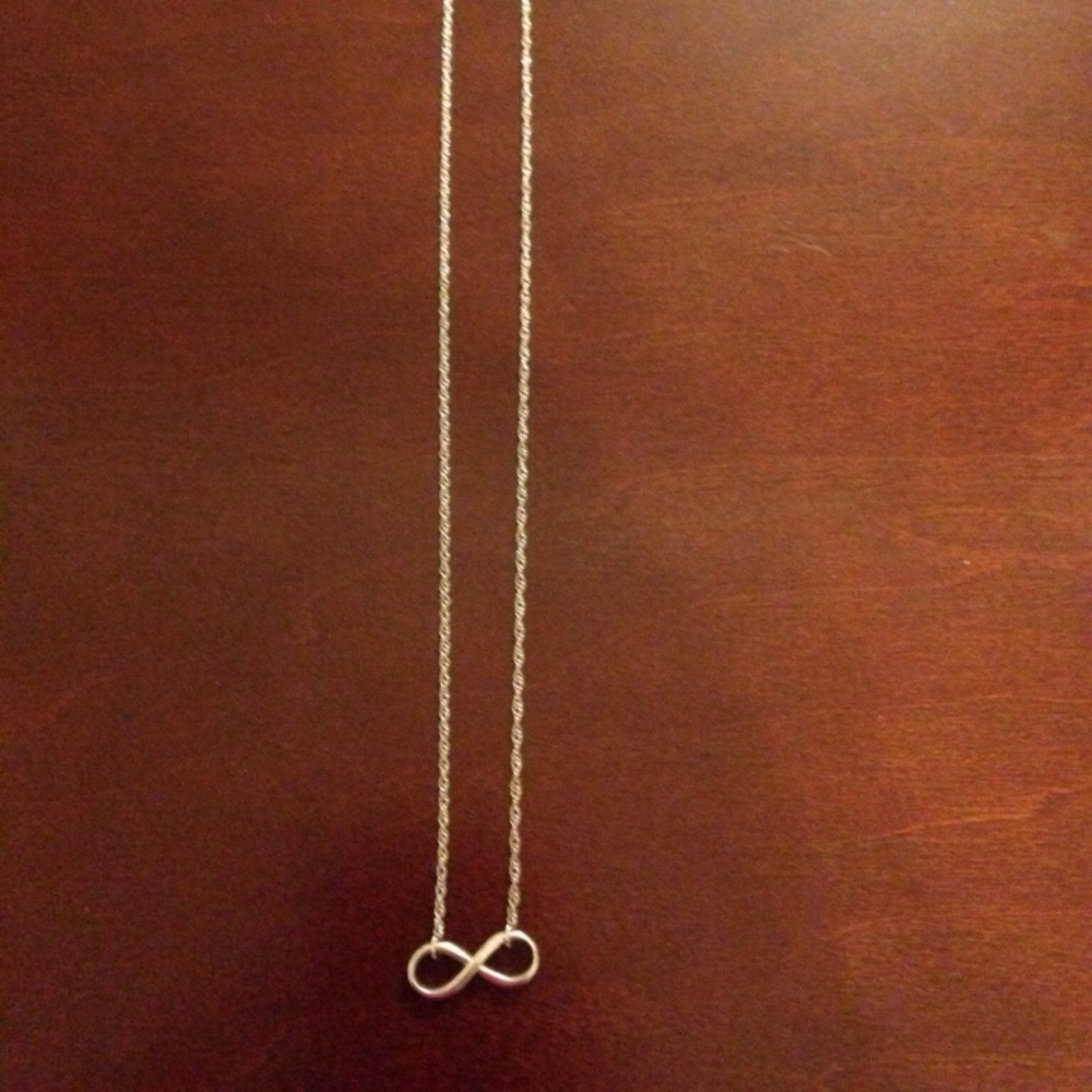 Sterling Silver Infinity Necklace.