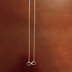 Sterling Silver Infinity Necklace.