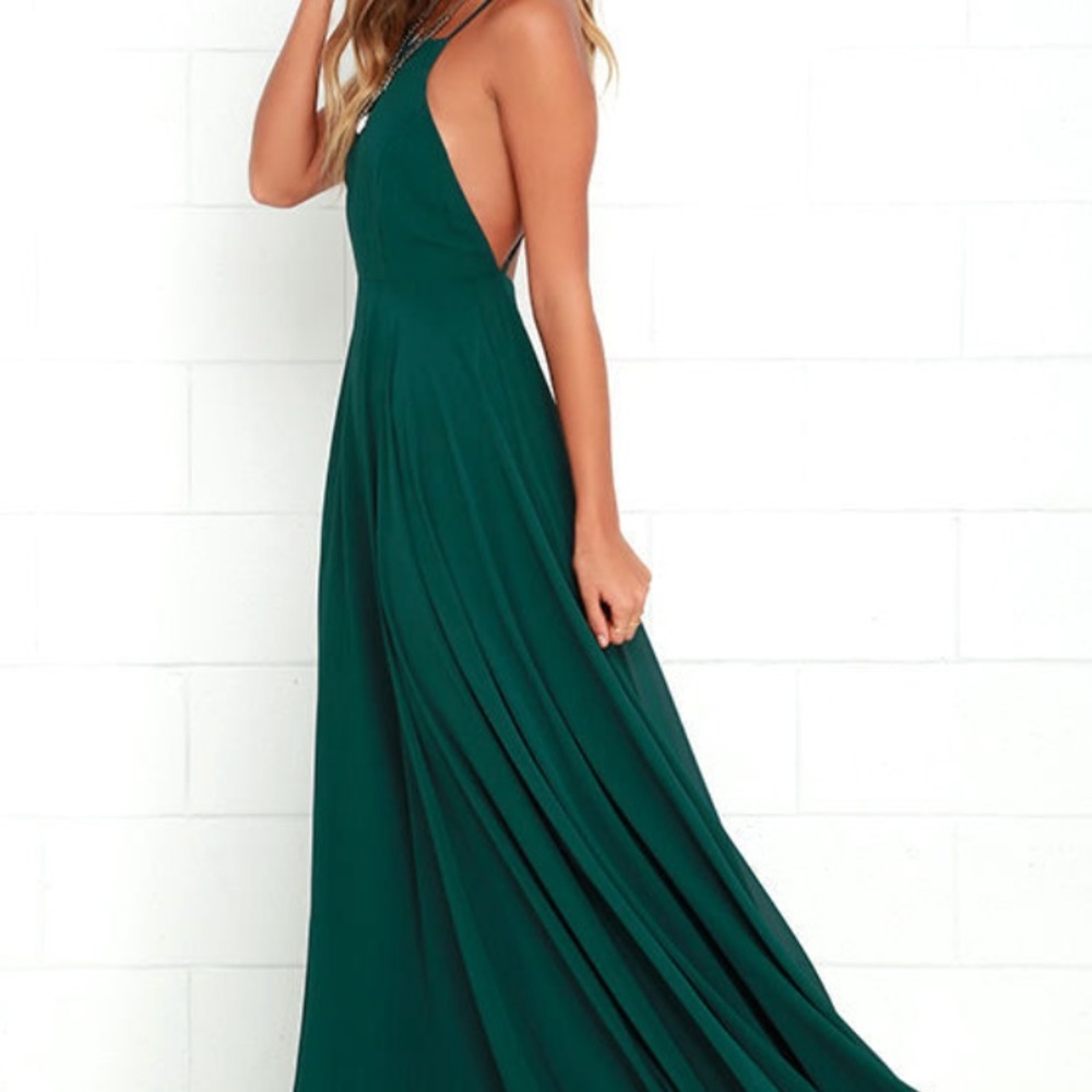 Mythical Kind Of Love Dark Green Maxi Dress
