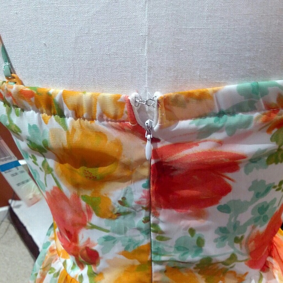 Sequin Hearts multi colored flower sundress - Picture 5 of 8