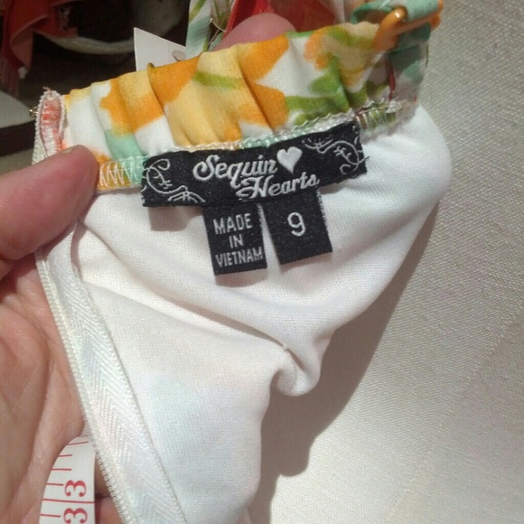 Sequin Hearts multi colored flower sundress - Picture 6 of 8